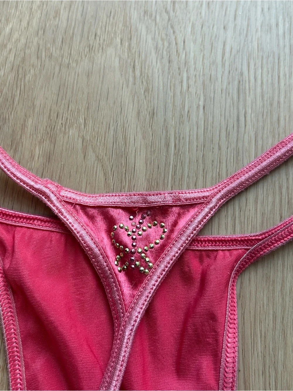 Vintage Victoria’s Secret Second Skin Satin Thong Panty - Picture 3 of 3